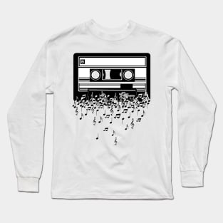 Retro Cool Music Cassette Tape Long Sleeve T-Shirt